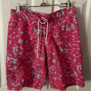 Oscar De La Renta Boys Pink Board Shorts Size 16Y